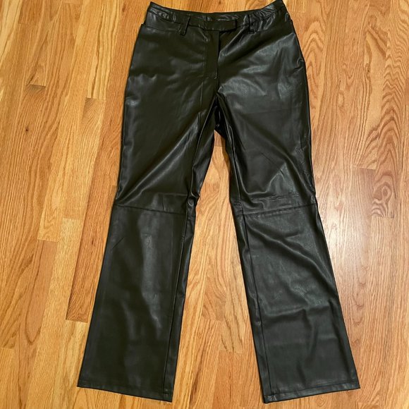 Vintage Kathy Ireland 90s Y2K PVC Faux Leather Pants NWOT - Picture 1 of 10